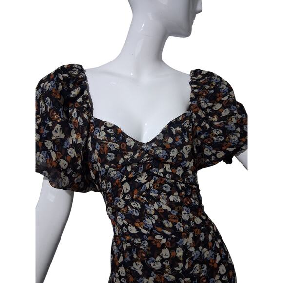 The Flourish Narket Bohemian Women's size Medium Puff Babydoll Fairycore Dress - Picture 2 of 12